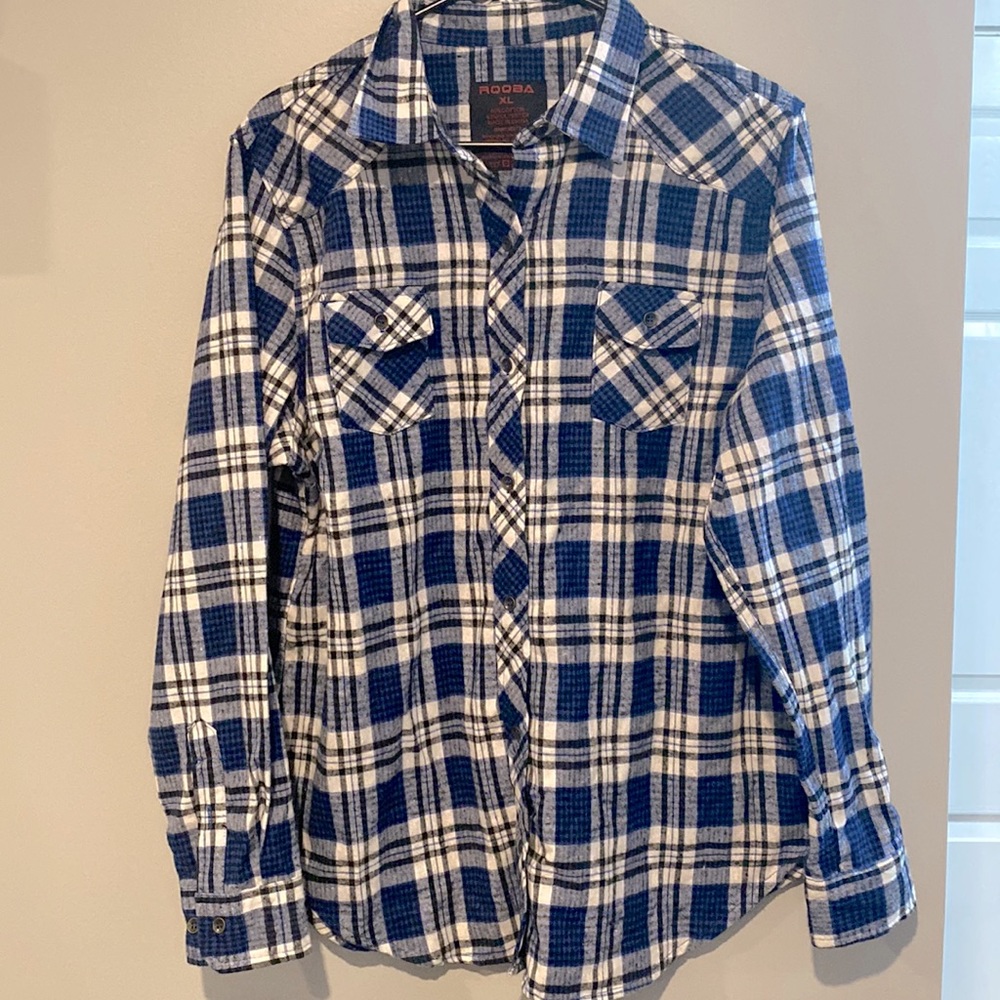 Mens Blue Flannel - Size XL